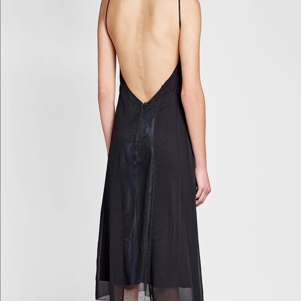 RAG AND BONE Lousie Silk Slip Dress Mesh Chiffon - Picture 2 of 6